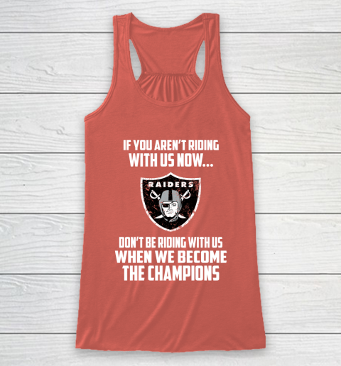 NFL Oakland Raiders Football We Become The Champions Racerback Tank 3