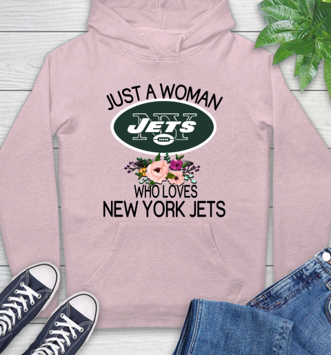 NFL Just A Woman Who Loves New York Jets Football Sports Hoodie 7