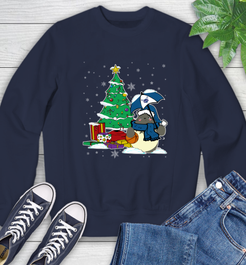 Charlotte Hornets NBA Basketball Cute Tonari No Totoro Christmas Sports Sweatshirt 2