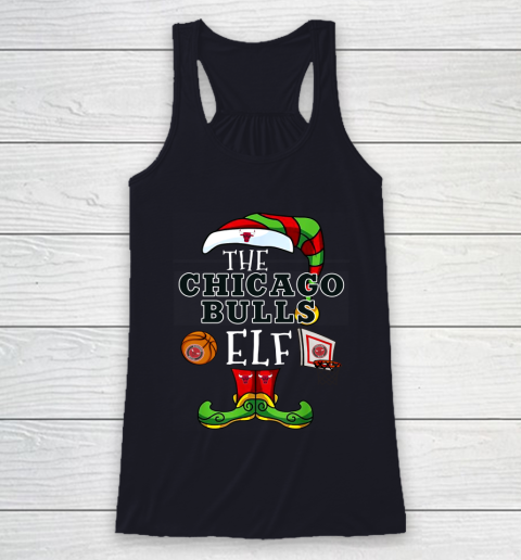 Chicago Bulls Christmas ELF Funny NBA Racerback Tank 7