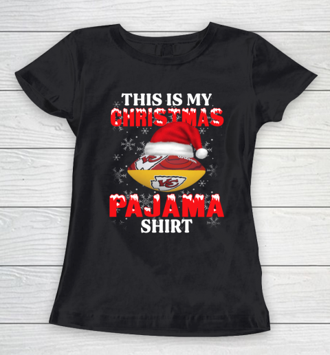 Kansas City Chiefs This Is My Christmas Pajama Shirt NFL Women's T-Shirt