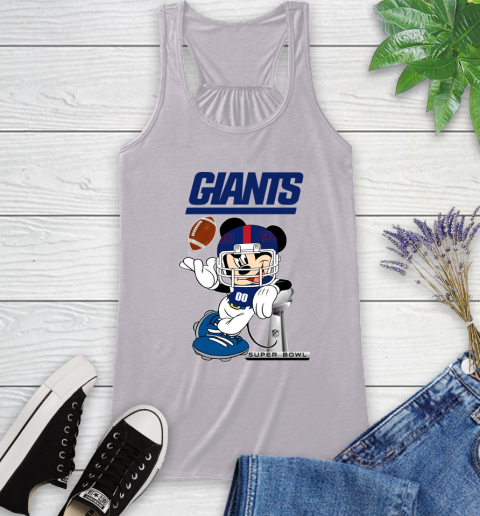 NFL newyork giants Mickey Mouse Disney Super Bowl Football T Shirt Racerback Tank 17