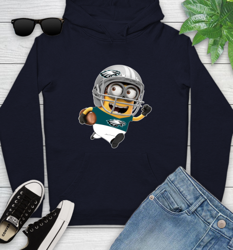 NFL Philadelphia Eagles Minions Disney Football Sports Youth Hoodie 4