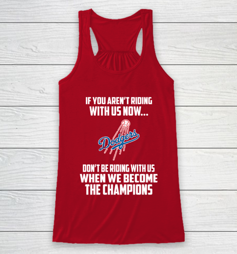 MLB Los Angeles Dodgers Baseball We Become The Champions Racerback Tank 4