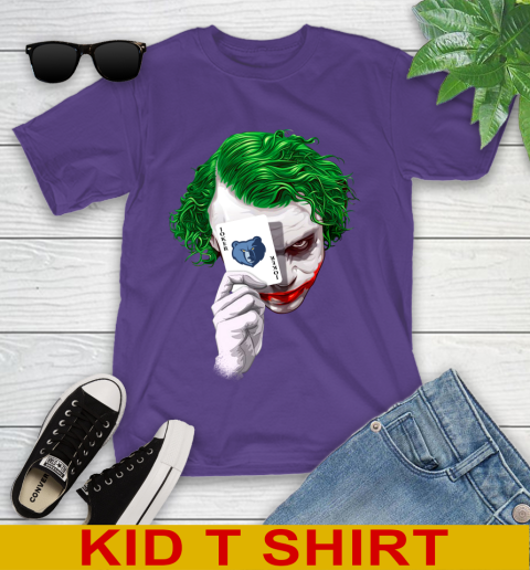 Memphis Grizzlies NBA Basketball Joker Card Shirt Youth T-Shirt 3