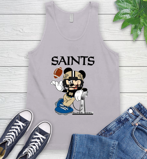 NFL New Orleans Saints Mickey Mouse Disney Super Bowl Football T Shirt Tank Top 4