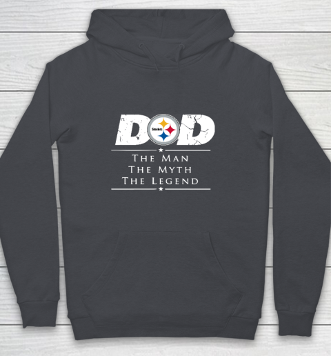 Pittsburgh Steelers NFL Football Dad The Man The Myth The Legend Youth Hoodie 5