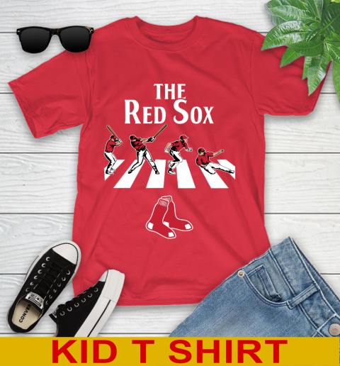MLB Baseball Boston Red Sox The Beatles Rock Band Shirt Youth T-Shirt 11