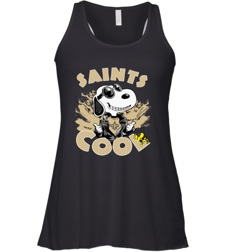 New Orleans Saints Snoopy Joe Cool We're Awesome Racerback Tank