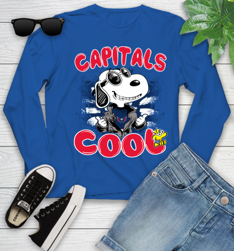 NHL Hockey Washington Capitals Cool Snoopy Shirt Youth Long Sleeve 9
