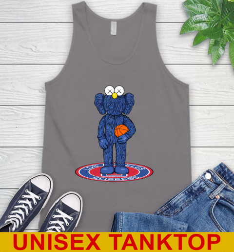 NBA Basketball LA Clippers Kaws Bff Blue Figure Shirt Tank Top 7