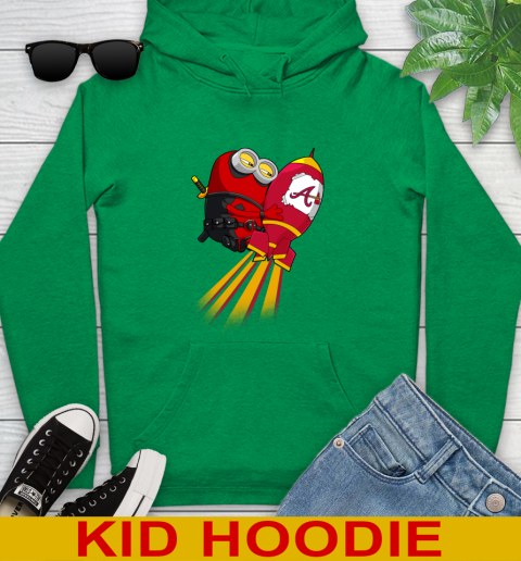 MLB Baseball Atlanta Braves Deadpool Minion Marvel Shirt Youth Hoodie 8