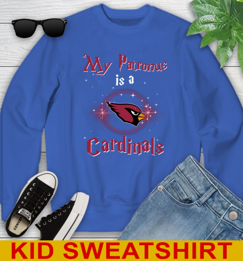 NFL Football Harry Potter My Patronus Is A Arizona Cardinals Youth Sweatshirt 6