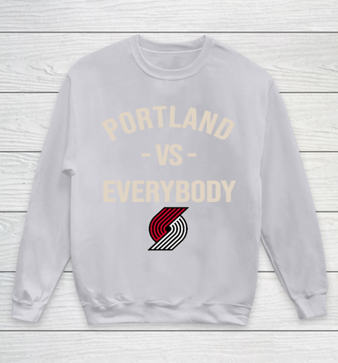 Portland Trail Blazers Vs Everybody Youth Sweatshirt 3