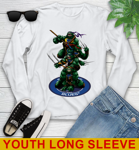 NHL Hockey St.Louis Blues Teenage Mutant Ninja Turtles Shirt Youth Long Sleeve