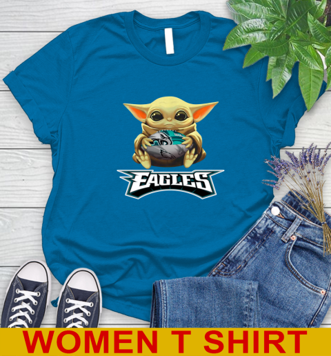 NFL Football Philadelphia Eagles Baby Yoda Star Wars Shirt Women s T Shirt