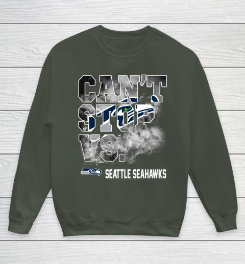 NFL Seattle Seahawks Can't Stop Vs Youth Sweatshirt 8
