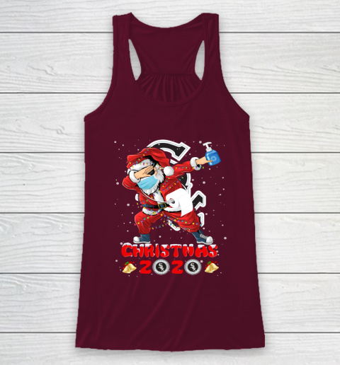 Chicago White Sox Funny Santa Claus Dabbing Christmas 2020 MLB Racerback Tank 2