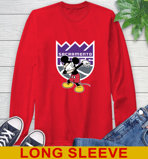 Sacramento Kings NBA Basketball Dabbing Mickey Disney Sports Long Sleeve T-Shirt 10