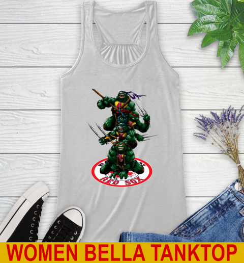 MLB Baseball Boston Red Sox Teenage Mutant Ninja Turtles Shirt Racerback Tank