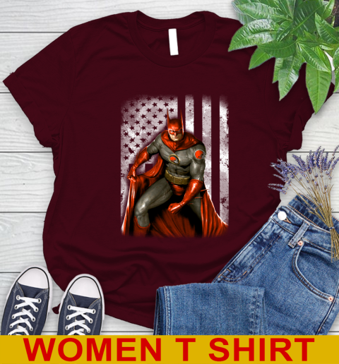 Cleveland Browns NFL Football Batman DC American Flag Shirt Women's T-Shirt 6