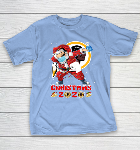 Washington Redskins Funny Santa Claus Dabbing Christmas 2020 NFL T-Shirt 10