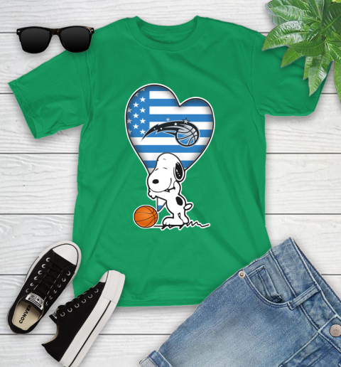 Orlando Magic NBA Basketball The Peanuts Movie Adorable Snoopy Youth T-Shirt 6