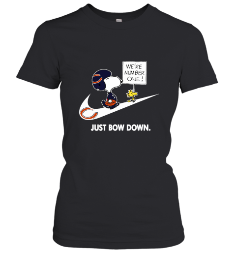 Chicago Bears Are Number One – Just Bow Down Snoopy Women's T-Shirt