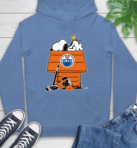 Edmonton Oilers NHL Hockey Snoopy Woodstock The Peanuts Movie Hoodie 11
