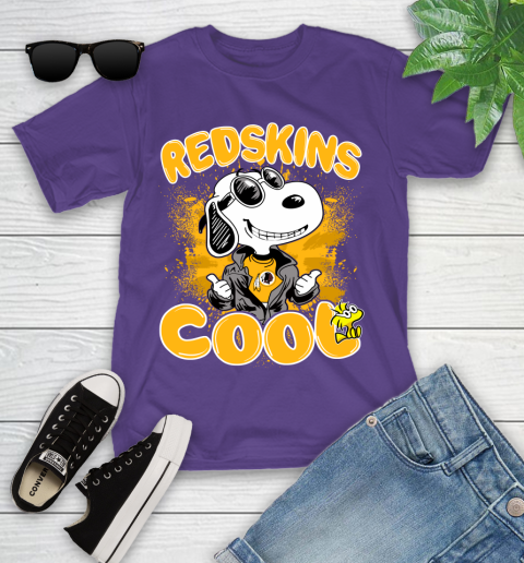 NFL Football Washington Redskins Cool Snoopy Shirt Youth T-Shirt 3