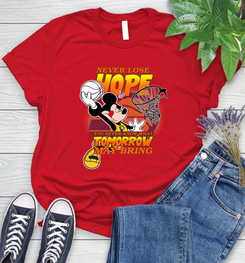 Indiana Pacers NBA Basketball Mickey Disney Never Lose Hope Women's T-Shirt 13
