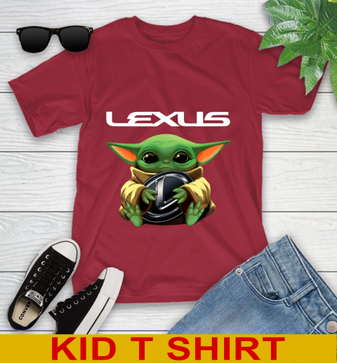 Star Wars Baby Yoda Hugs Lexus Car Shirt 108