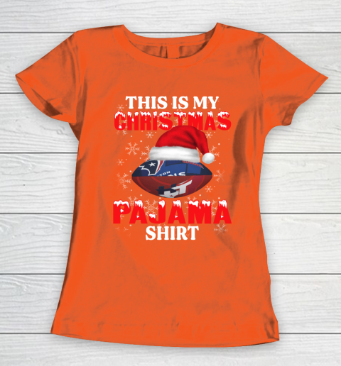 Houston Texans This Is My Christmas Pajama Shirt NFL Women's T-Shirt 3