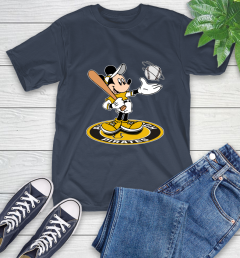MLB Baseball Pittsburgh Pirates Cheerful Mickey Disney Shirt T-Shirt 4