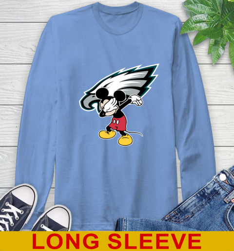 Philadelphia Eagles NFL Football Dabbing Mickey Disney Sports Long Sleeve T-Shirt 11