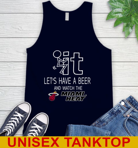 Miami Heat Basketball NBA Let's Have A Beer And Watch Your Team Sports Tank Top 2