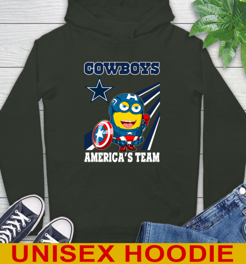NFL Football Dallas Cowboys Captain America Marvel Avengers Minion Shirt Hoodie 12