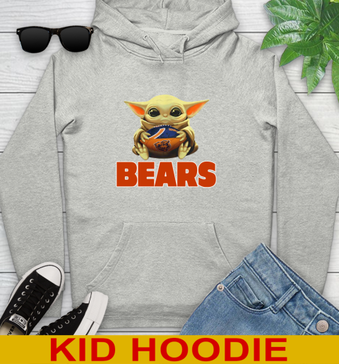 NFL Football Chicago Bears Baby Yoda Star Wars Shirt Youth Hoodie
