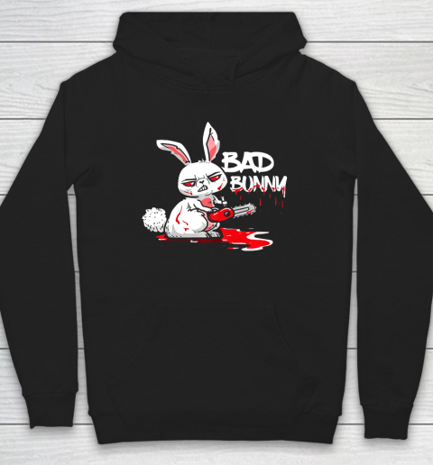Bad Bunny Funny Horror Rabbit Halloween Gift Evil Hoodie