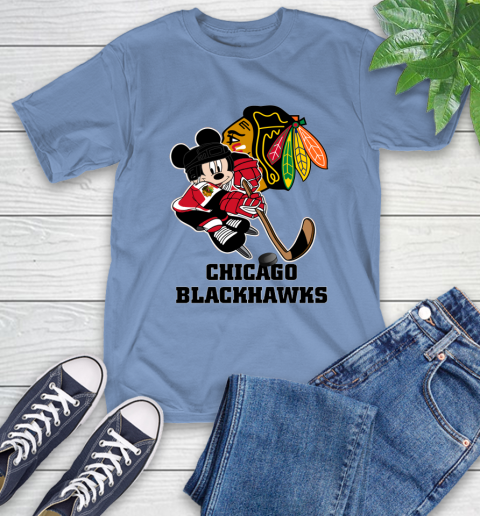 NHL Chicago Blackhawks Mickey Mouse Disney Hockey T Shirt T-Shirt 11