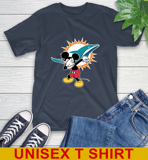 Miami Dolphins NFL Football Dabbing Mickey Disney Sports T-Shirt 4