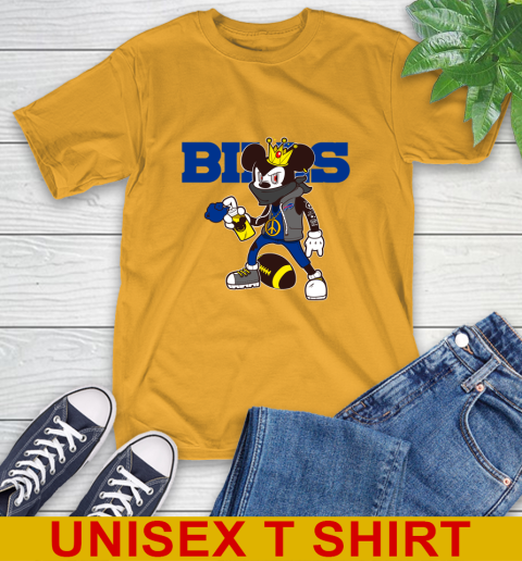 Buffalo Bills NFL Football Mickey Peace Sign Sports T-Shirt 3