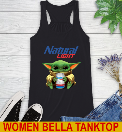 Star Wars Baby Yoda Hugs Natural Light Beer Shirt 38