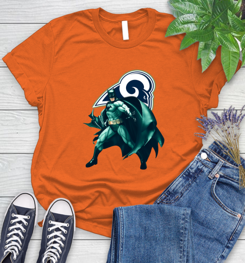 NFL Batman Football Sports Los Angeles Rams Women's T-Shirt 4