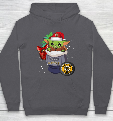 Boston Bruins Christmas Baby Yoda Star Wars Funny Happy NHL Hoodie 7