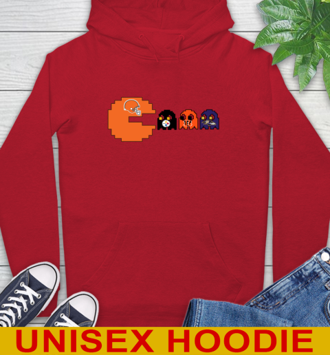 Cleveland Browns NFL Football Pac Man Champion Hoodie 10
