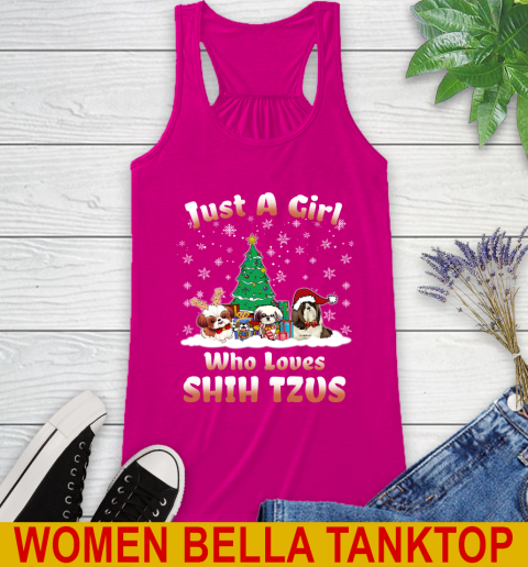 Christmas Just a girl who love shih tzus dog pet lover 183