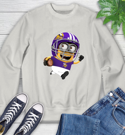 NFL Minnesota Vikings Minions Disney Football Sports Sweatshirt 12