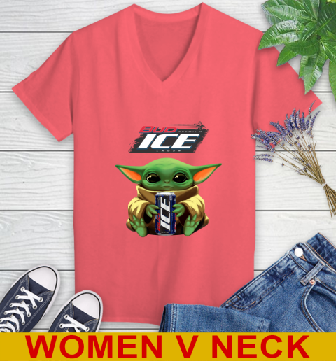 Star Wars Baby Yoda Hugs Bud Ice Beer Shirt 83