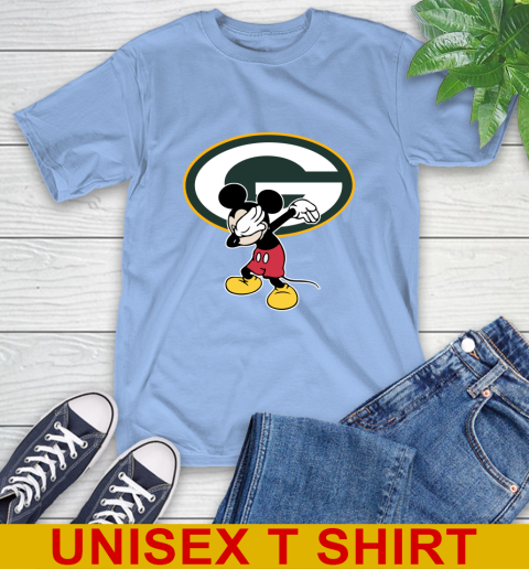 Green Bay Packers NFL Football Dabbing Mickey Disney Sports T-Shirt 11